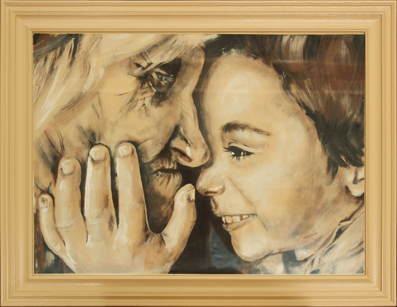 Opera chiamata 'Generazioni a confronto', autrice: Federica Tortelli