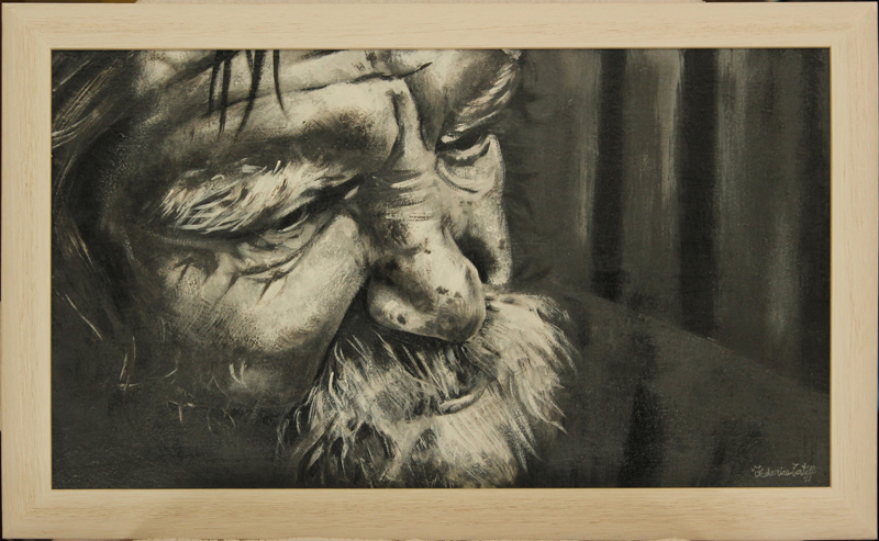 Opera chiamata 'Vecchiaia', autrice: Federica Tortelli